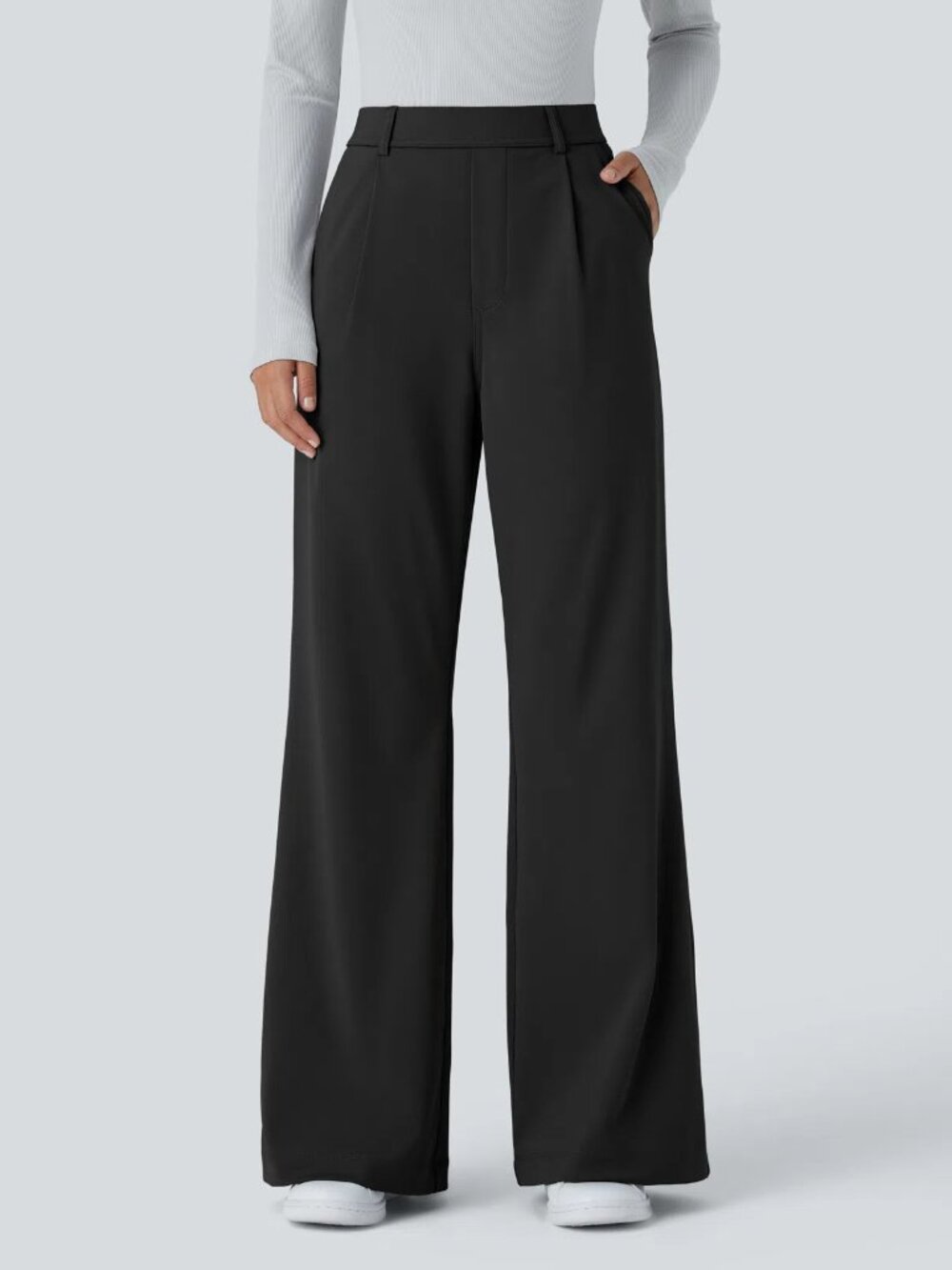 Halara XL Tall Black Flex™ DayStretch High Waisted Work Flare Pants 50% off